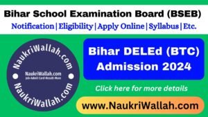 Bihar DELED 2024 Admit Card